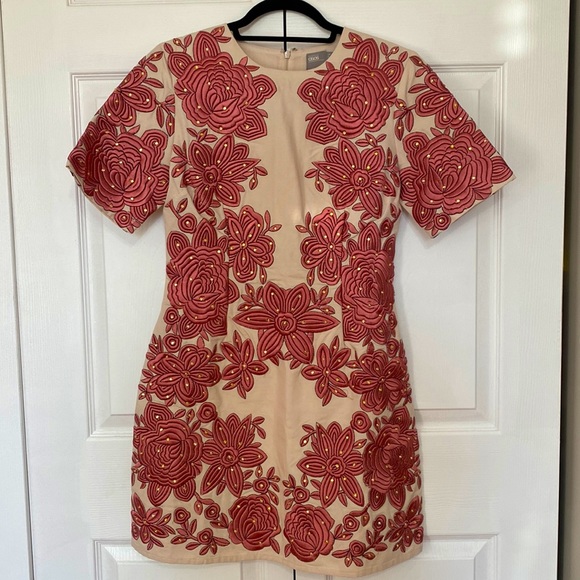 ASOS Dresses & Skirts - ASOS. Size 6. Dress. Pink embroidered dress.